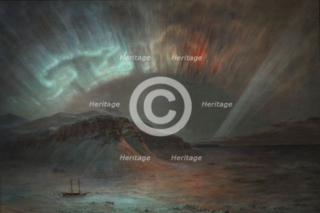 Aurora Borealis, 1865. Creator: Frederic Edwin Church.