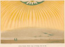Aurora Borealis or Northern Lights observed from northern Norway, 10 October 1868, (1906). Creator: Unknown