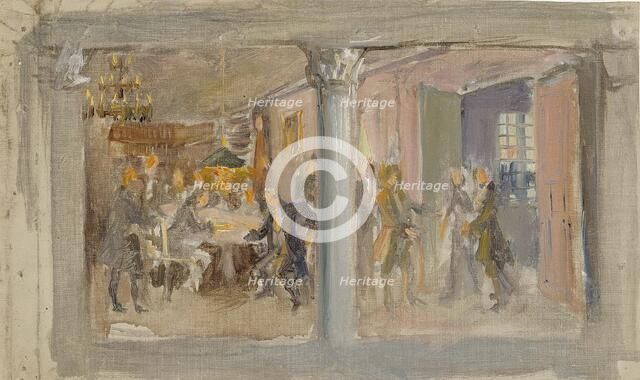 Aurora club, rehearsal for the Helsinki University wall painting, 1915-1916. Creator: Akseli Gallen-Kallela.