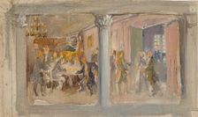 Aurora club, rehearsal for the Helsinki University wall painting, 1915-1916. Creator: Akseli Gallen-Kallela