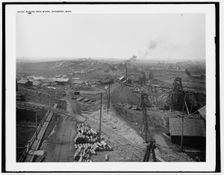 Aurora iron mines, Ironwood, Mich., between 1880 and 1899. Creator: Unknown
