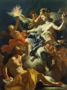 Aurora Taking Leave of Tithonus, 1704. Creator: Francesco Solimena