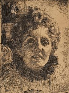 Aurore Oxenstierna-Klintberg, 1909. Creator: Anders Leonard Zorn