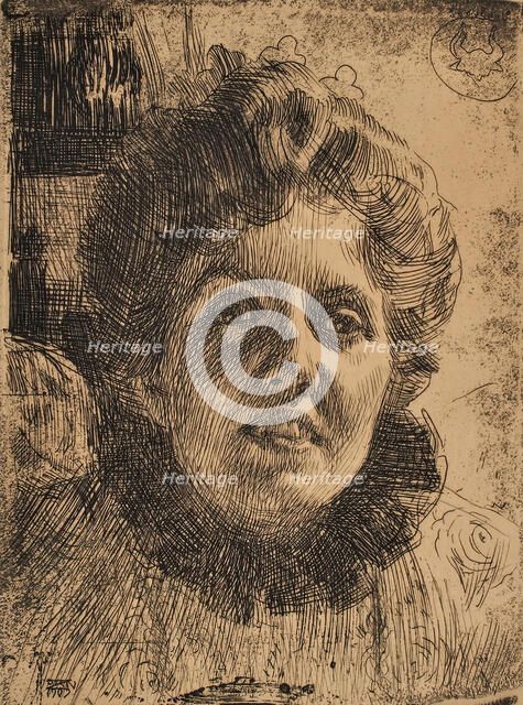 Aurore Oxenstierna-Klintberg, 1909. Creator: Anders Leonard Zorn.