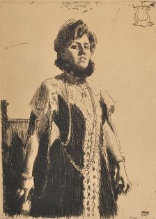 Aurore Oxenstierna-Klintberg, 1909. Creator: Anders Leonard Zorn
