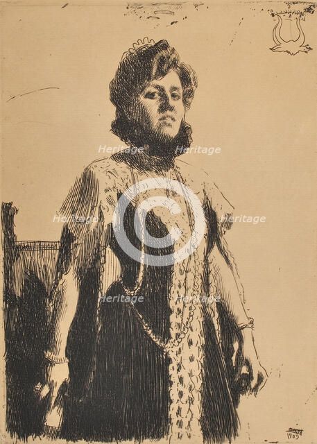 Aurore Oxenstierna-Klintberg, 1909. Creator: Anders Leonard Zorn.