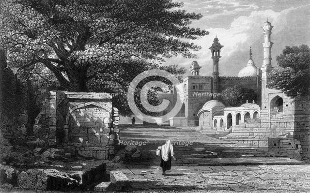 'Aurungzebe's Tomb, Rozah', 1835. Creator: Samuel Prout.