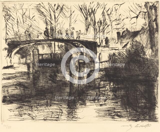 Aus dem Tiergarten (View of the Tiergarten), 1920. Creator: Lovis Corinth.