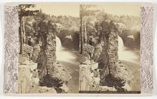 Ausable Chasm - Birmingham Falls, from Block Point, late 19th century. Creator: Baldwin Photo
