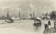 Aussenalster, 1893. Creator: Fritz Stoltenberg
