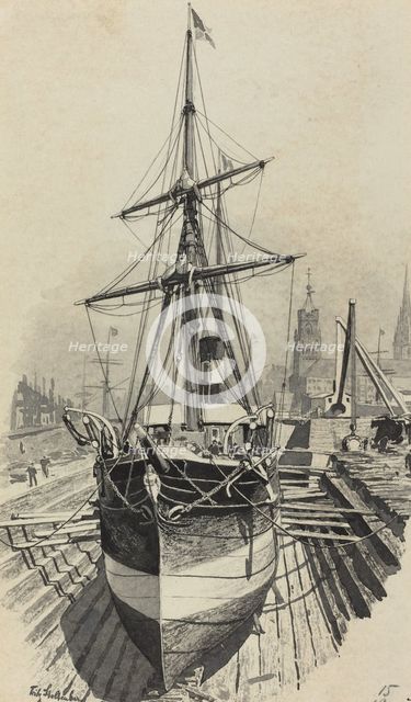 Auswanderer-Dampfer, 1893. Creator: Fritz Stoltenberg.