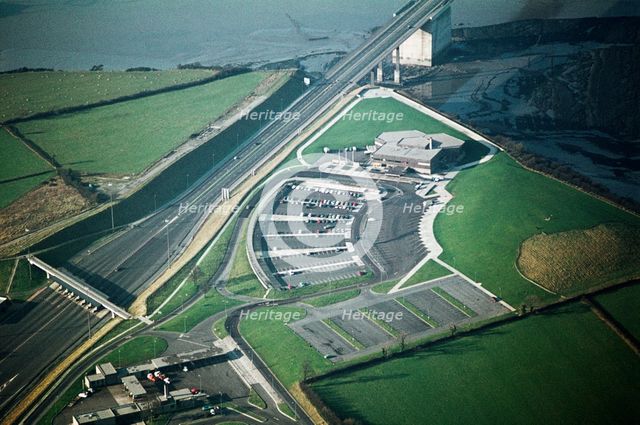 Aust Services, Aust, South Gloucestershire, 1971. Artist: Jim Hancock.