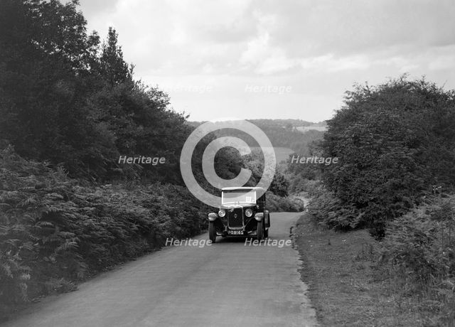 Austin 16/6 taking part in a First Aid Nursing Yeomanry trial or rally, 1931. Artist: Bill Brunell.