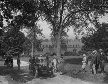Austin 12/4 open 4-seater tourer competing in the JCC Inter-Centre Rally, 1932. Artist: Bill Brunell
