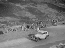 Austin 12/6 of JW Flewitt at the RSAC Scottish Rally, Devil's Elbow, Glenshee, 1934. Artist: Bill Brunell