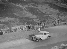 Austin 12/6 of JW Flewitt at the RSAC Scottish Rally, Devil's Elbow, Glenshee, 1934. Artist: Bill Brunell