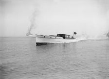 Austin 40ft motor launch under way, 1912. Creator: Kirk & Sons of Cowes