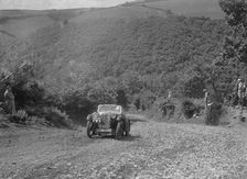 Austin 65 competing in the Mid Surrey AC Barnstaple Trial, Beggars Roost, Devon, 1934. Artist: Bill Brunell