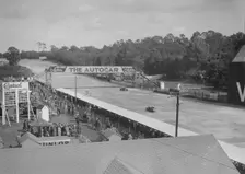 Austin 747 cc works racer competing at Brooklands. Artist: Bill Brunell