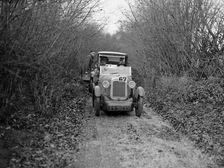 Austin 7 Boyd Carpenter 2-seater sports of GBL Willis taking part in the Inter-Varsity Trial, 1930. Artist: Bill Brunell