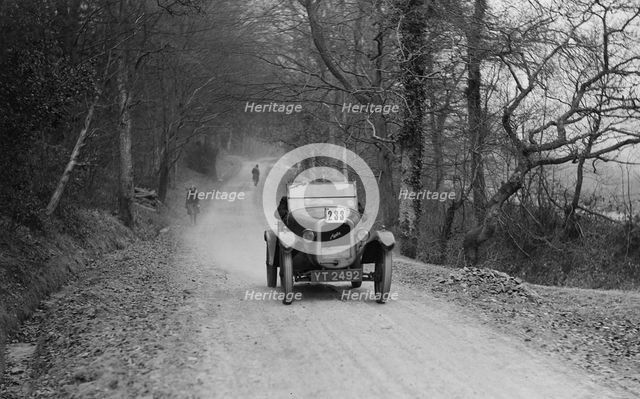 Austin 7 GE Cup model competing in the Sunbeam Motor Car Club Bognor Trial, 1929. Artist: Bill Brunell.