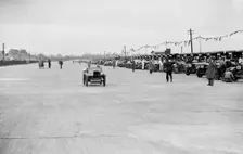 Austin 7 of FS and JD Barnes at the JCC Double Twelve Race, Brooklands, Surrey, 1929. Artist: Bill Brunell