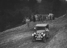 Austin 7 of L Hyland competing in the MCC Edinburgh Trial, Roxburghshire, Scotland, 1938. Artist: Bill Brunell