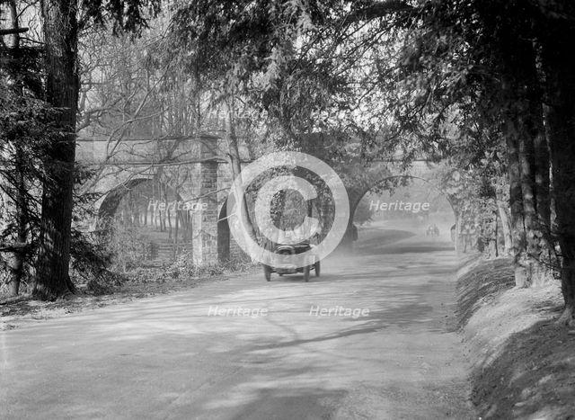 Austin 7 of RF Turner at Starkey's Bridge, Donington Park, Leicestershire, 1933. Artist: Bill Brunell.
