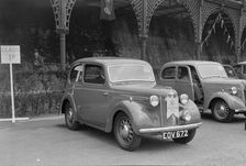 Austin 8 of CD Buckley at the RAC Rally, Madeira Drive, Brighton, 1939. Artist: Bill Brunell