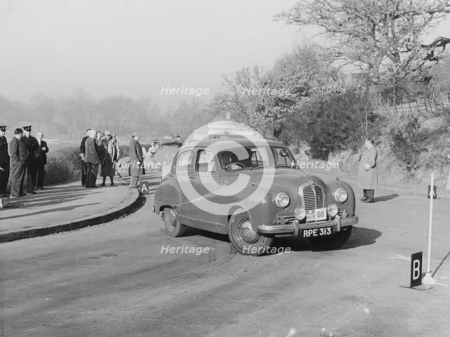 Austin A70 Hereford Saloon, RAC International Rally, 1953. Artist: Unknown