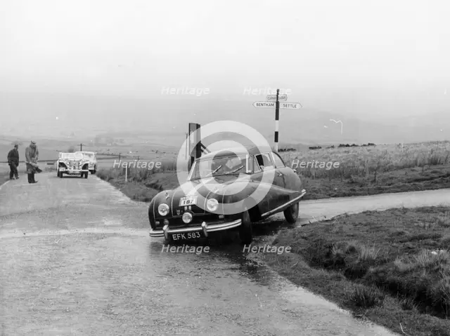 Austin A90 competing in the MCC Medex Rally, 1954. Artist: Unknown