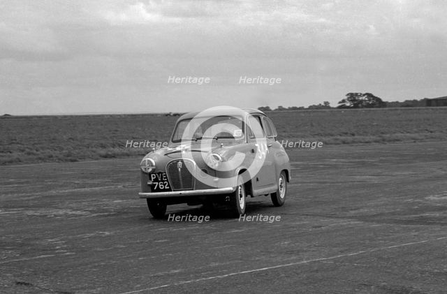 Austin A35 at 750 MC 6 hour relay race Silverstone 1957 Artist: Unknown.