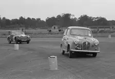 Austin A35 at 750 MC 6 hour relay race Silverstone 1957