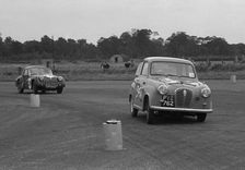 Austin A35 at 750 MC 6 hour relay race Silverstone 1957