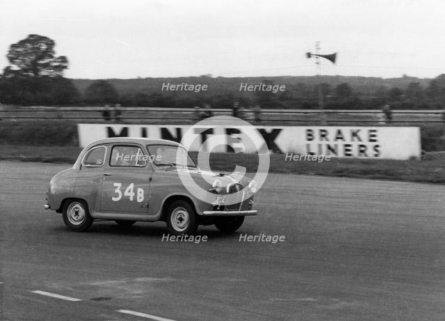 Austin A35 at 750 MC 6 hour relay race Silverstone 1957 Artist: Unknown.