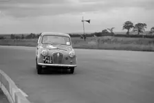 Austin A35 at 750 MC 6 hour relay race Silverstone 1957