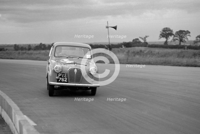 Austin A35 at 750 MC 6 hour relay race Silverstone 1957 Artist: Unknown.