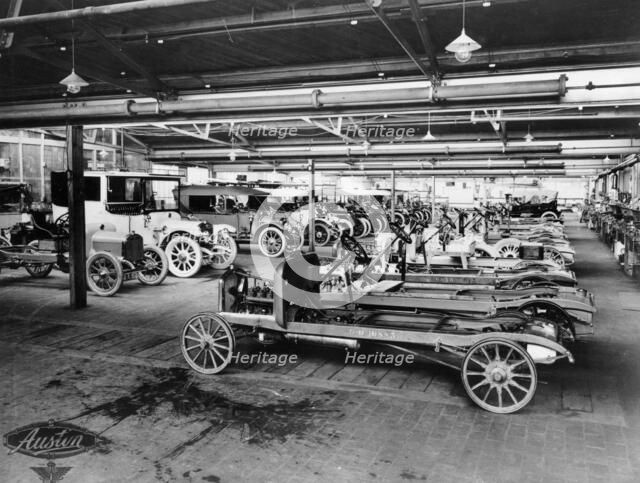 Austin assembly shop, 1914. Artist: Unknown