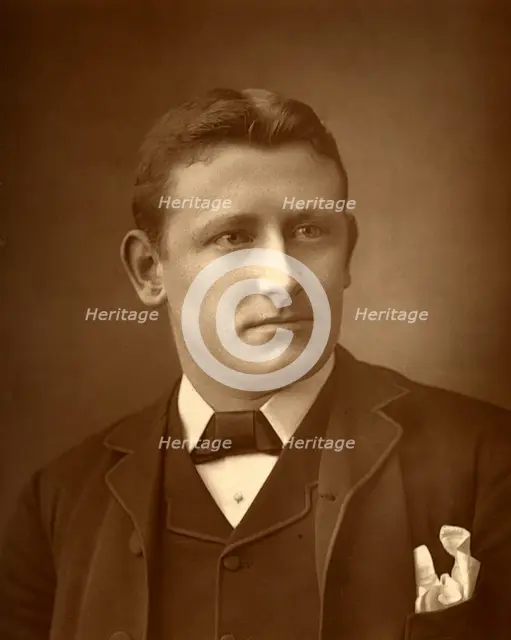 Austin Brereton, British author, 1886. Artist: Barraud