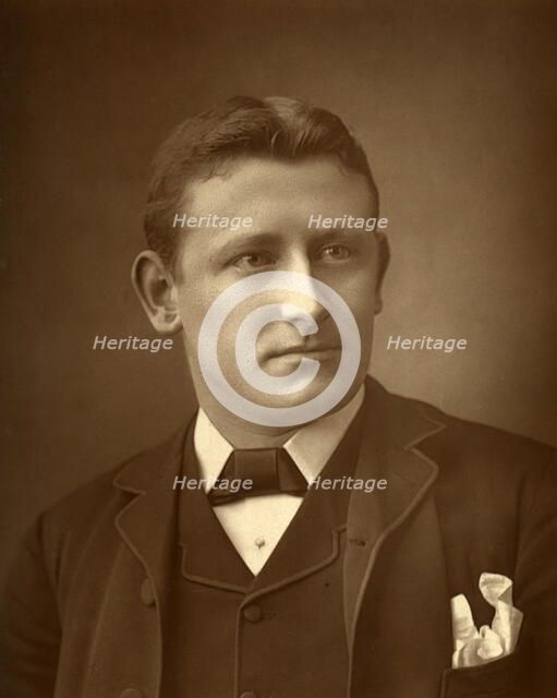 Austin Brereton, British author, 1886. Artist: Barraud