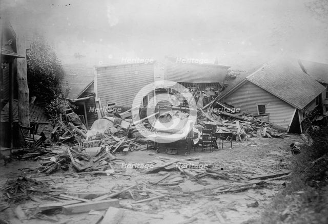 Austin/Dam Flood, wreck of School House, between c1910 and c1915. Creator: Bain News Service.