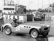 Austin Special, J.W. Whitehouse at Silverstone 1954. Creator: Unknown