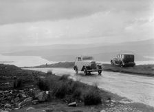 Austin sports saloon of Mrs MS Flewitt competing in the RSAC Scottish Rally, 1934. Artist: Bill Brunell