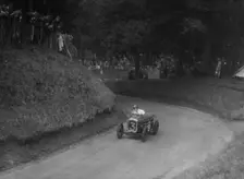 Austin Ulster TT type competing in the MAC Shelsley Walsh Speed Hill Climb, Worcestershire, 1935. Artist: Bill Brunell