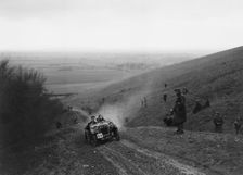 Austin Ulster competing in a trial, Crowell Hill, Chinnor, Oxfordshire, 1930s. Artist: Bill Brunell