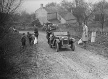 Austin Ulster of WGE Rushworth competing in the NWLMC London-Gloucester Trial, 1931. Artist: Bill Brunell