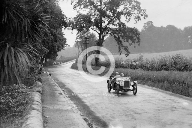 Austin Ulster of Archie Frazer-Nash competing in the RAC TT Race, Ards Circuit, Belfast, 1929 Artist: Bill Brunell.
