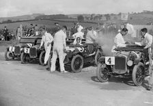 Austin Ulsters at the RAC TT Race, Ards Circuit, Belfast, 1929 Artist: Bill Brunell