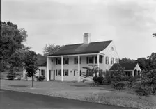 Austin W. Roche, residence on Old Barn Rd, Fairfield, Connecticut, 1939. Creator: Gottscho-Schleisner, Inc