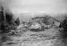 Austin/Dam Flood, wreck of School House, between c1910 and c1915. Creator: Bain News Service